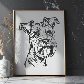 Free Unique Miniature Schnauzer Decal