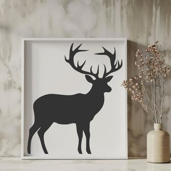 Beautiful Deer SVG, PNG, PDF And DXF Files