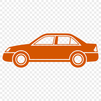 A digital representation of a vehicle designed as vector art.