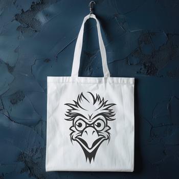 A digital illustration of a chicken's head, suitable for vector graphics projects.