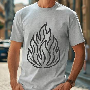 Flame shape illustration in vector format