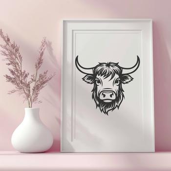 Artistic Cow Illustration