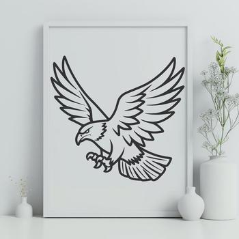 Beautiful Flying Bird - SVG