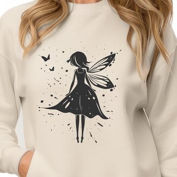 A digital illustration of a mythical fairy from a fantasy world.