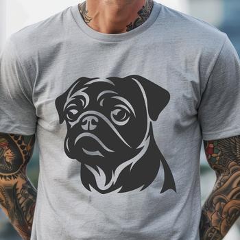 Free Pug In PDF And PNG