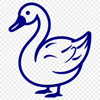 An SVG vector image featuring a charming animal illustration suitable for various cutting machines and design software.
