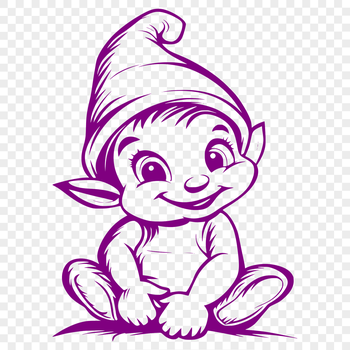 A mythical creature resembling a dwarf with a humanoid body, sitting in a stoic pose.