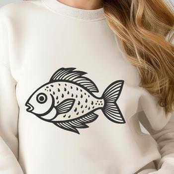 A close-up illustration of a freshwater fish species commonly found in North American lakes and rivers.