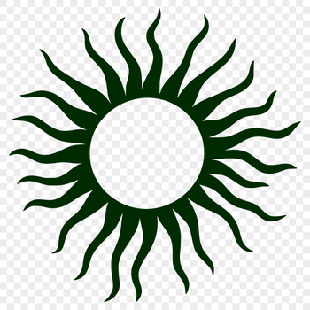 Free sun graphic illustration in vector format for web design, print projects, and cutting machine templates.