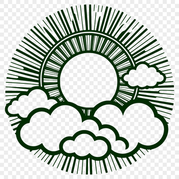 A stylized illustration of the sun in various vector formats including SVG and DXF.
