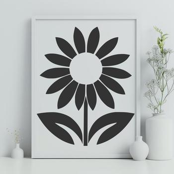 Beautiful Sunflower In SVG Format