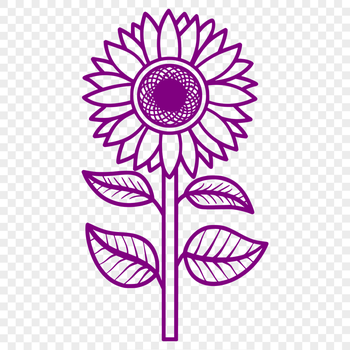 Artistic Flower In SVG & PNG