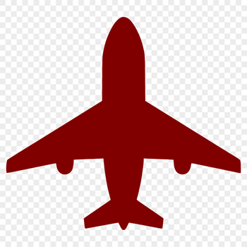 SVG design of a silhouette airplane for cutting machine projects and DIY crafts.