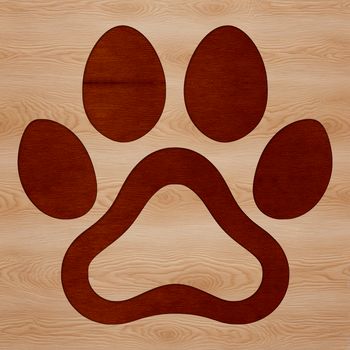 An SVG graphic featuring a detailed design of a dog's or cat's paw print, suitable for crafting and digital use.