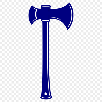 A high-quality vector illustration of a sturdy axe, ideal for crafting, DIY projects, and various design applications.