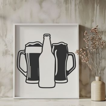 A digital illustration of a glass containing beer, suitable for various design projects.