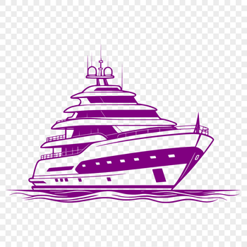 A digital illustration of a sailboat with detailed lines and curves, suitable for vector design projects.