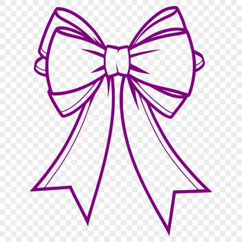 A colorful SVG bow graphic, ideal for decorating gifts or presents.