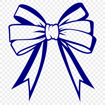 Illustrative bow design for crafts and DIY projects, suitable for vector editing in Illustrator or Procreate.