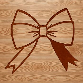 A decorative bow designed as vector art, suitable for various digital applications.