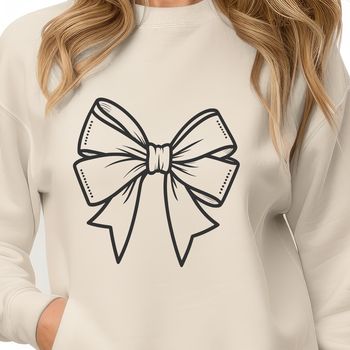 Illustrative bow design created using vector art.