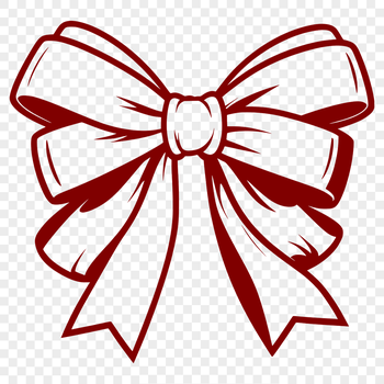A delicate bow made from loops of ribbon or string, often used as a decorative element on gifts.