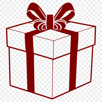 A simple rectangular box with flaps, suitable for wrapping gifts or packaging items.