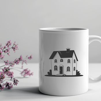 A simple vector illustration of a house, suitable for various design applications.