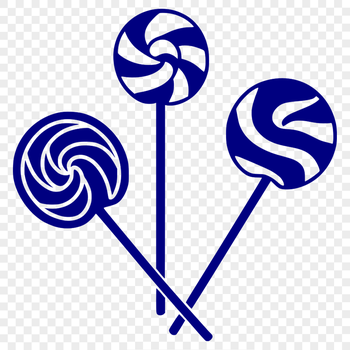 A colorful illustration of a lollipop, suitable for graphic design projects.