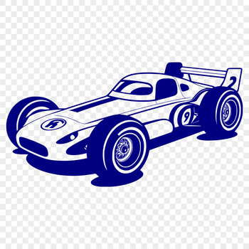A high-performance racing car in vector format.