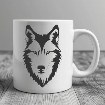 A high-quality SVG image of a wolf's profile, ideal for cutting machine projects or digital art creations.