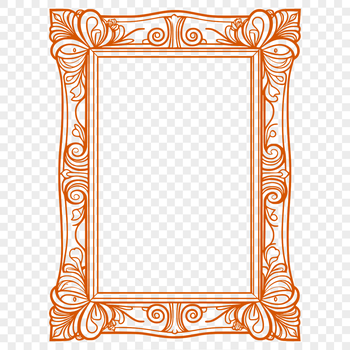 A digital template frame designed for vector art and design projects.