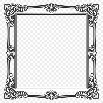 A digital frame created as an SVG file for graphic design projects.