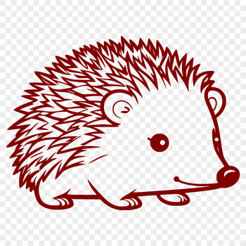 A small, spiny mammal with rounded body and pointed snout.