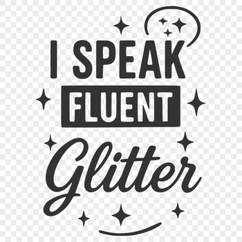 A digital illustration with a humorous quote about crafting.
