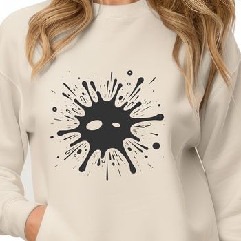 A colorful splat shape in vector design format, suitable for various digital applications and cutting machines.