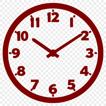 A simple digital clock illustration in vector format, suitable for various applications and designs.