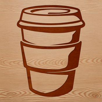 A simple illustration of a cup, suitable for vector art projects and designs.
