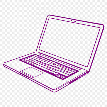 Illustration of a computer with modern design elements, suitable for vector art projects.