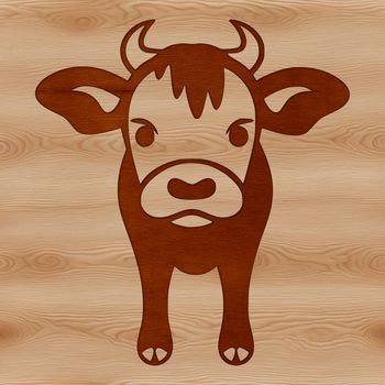 Cute farm animal illustration, vector art design.