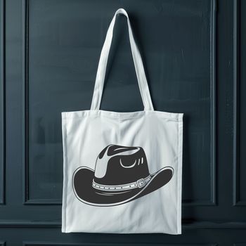 A simple line drawing of a traditional cowboy hat, suitable for use in digital design projects.