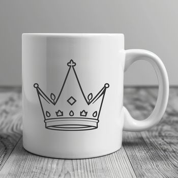 An intricately designed crown graphic in scalable SVG design.