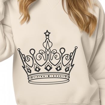 Illustrative crown design in vector format.
