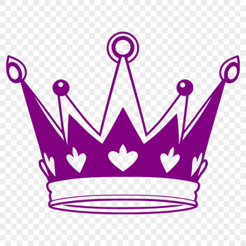 Illustrative Crown Design in Vector Format
