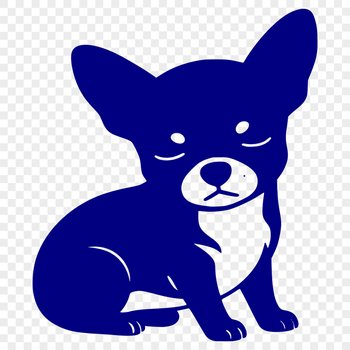 Detailed SVG drawing of a Chihuahua, suitable for digital use.