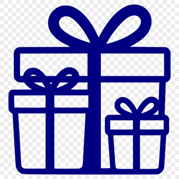 Free Vector Gift SVG File A decorative gift box with a ribbon and bow, perfect for vector art designs.