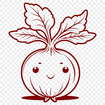 Radish vegetable graphic in vector format.