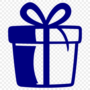 A simple illustration of a wrapped present with a ribbon and bow.