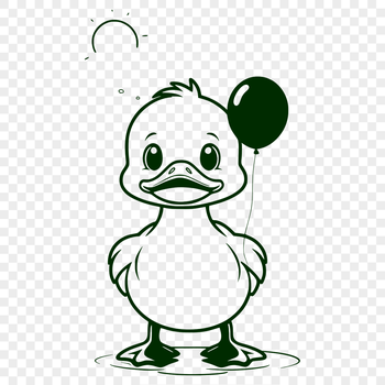 A high-resolution digital illustration of a duck in a vector format.