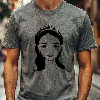 A digital illustration of a female princess figure in a regal pose.